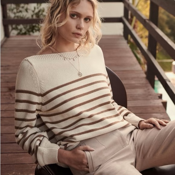 Sezane Sweaters - Sezane Timeo Striped Jumper Small